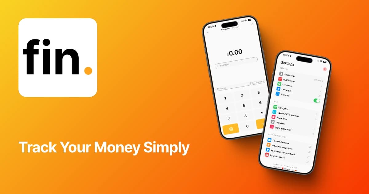 Minima Finance, simple expense tracking app for iPhone
